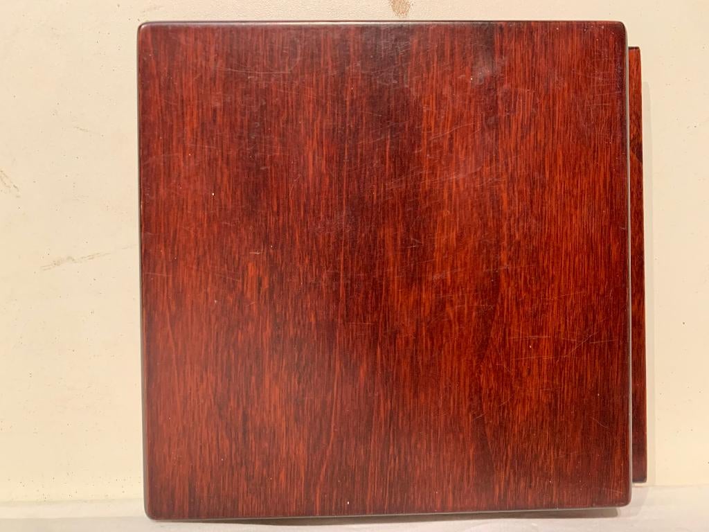 Palissander houten kistje met kruisjes, Ophalen of Verzenden