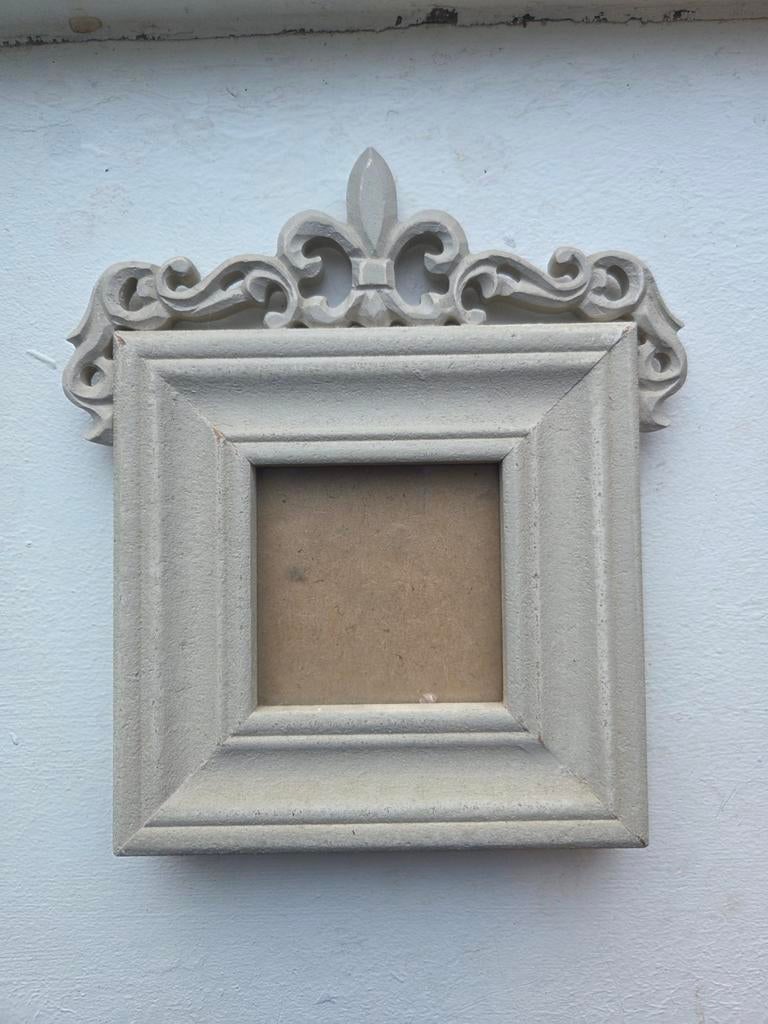 Sierlijke fotolijst barok Brocante stijl – Beige/Greige, Ophalen of Verzenden, Zo goed als nieuw