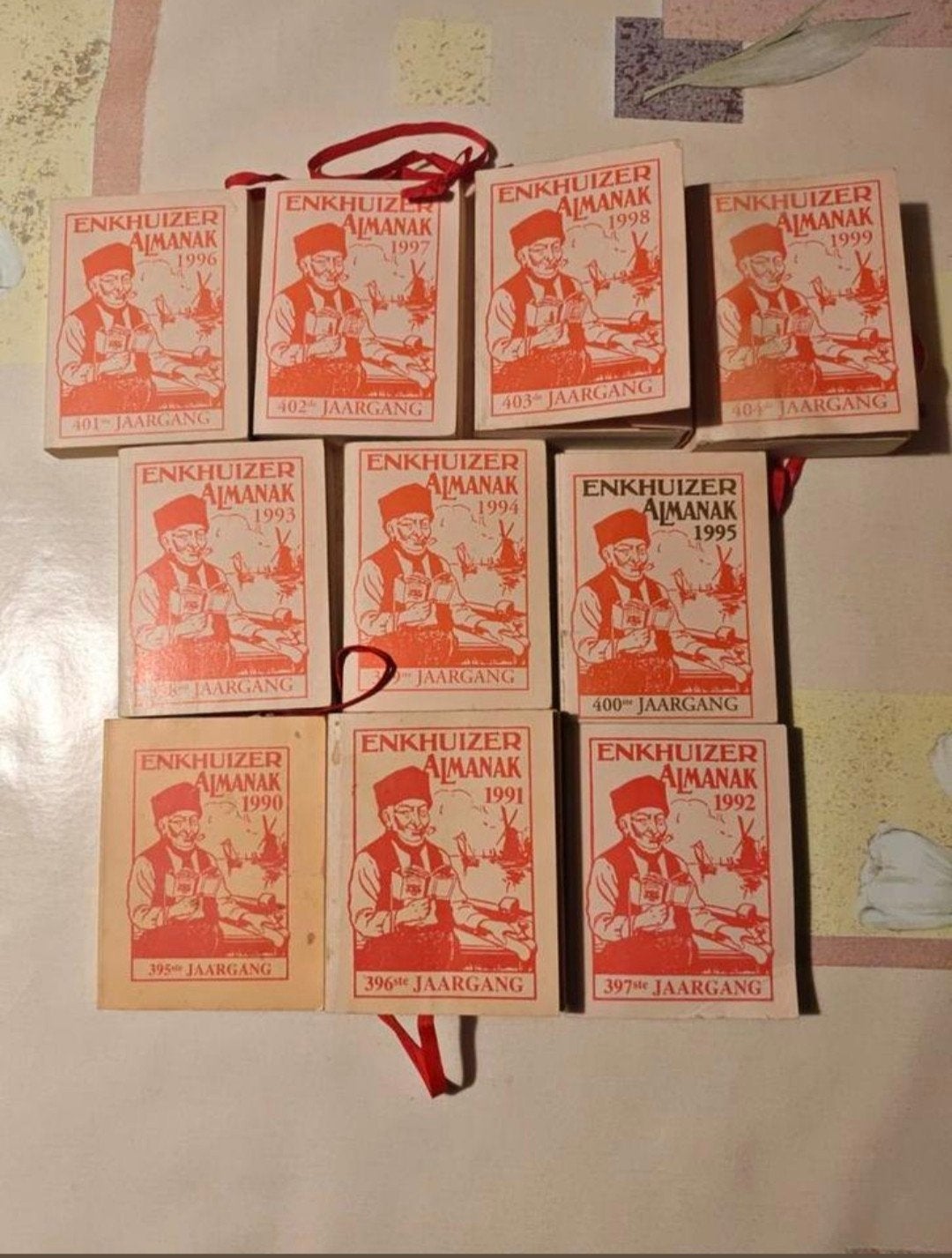 Serie Enkhuizer Almanakken, jaargang: 1990-1999, Ophalen of Verzenden, Gelezen, Overige typen