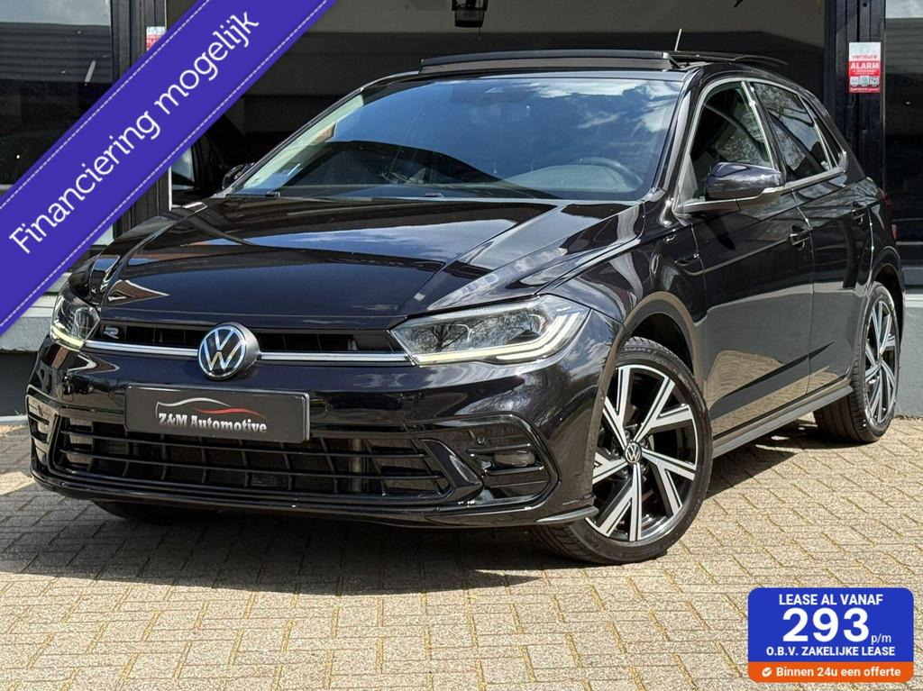 Volkswagen Polo 1.0 TSI R-Line Aut*Pano*Matrix*Acc*Navi*Cam., Gebruikt, Zwart, Bedrijf, 3 cilinders