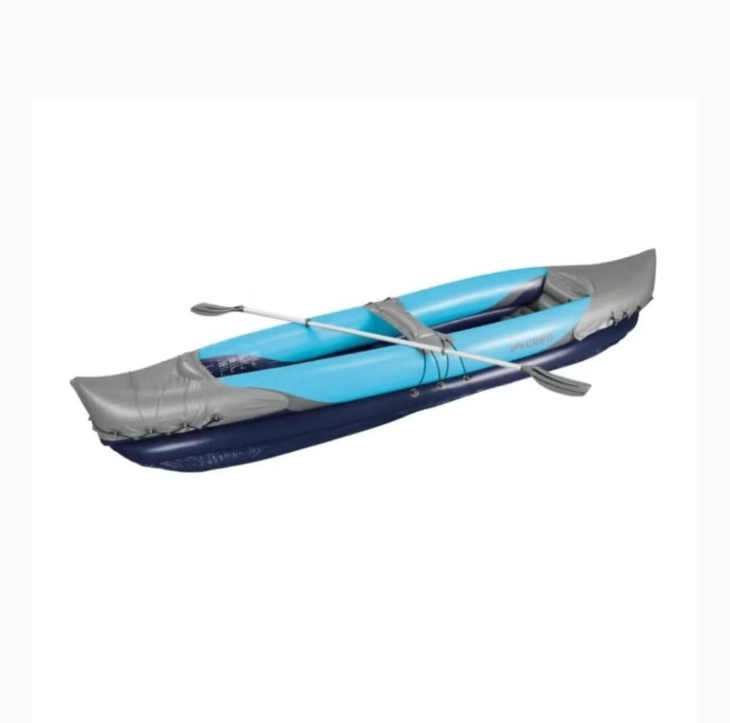 Kajak crivit complete set nieuw, Watersport en Boten, Kano's, Opblaasbaar, Overige typen, Nieuw, Twee personen