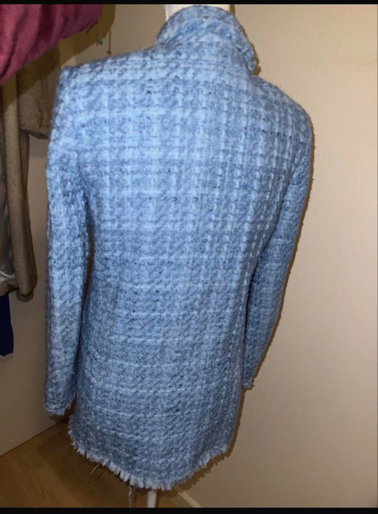 Zara blauwe blazer maat XS, Blauw, Ophalen of Verzenden, Zo goed als nieuw, Jasje