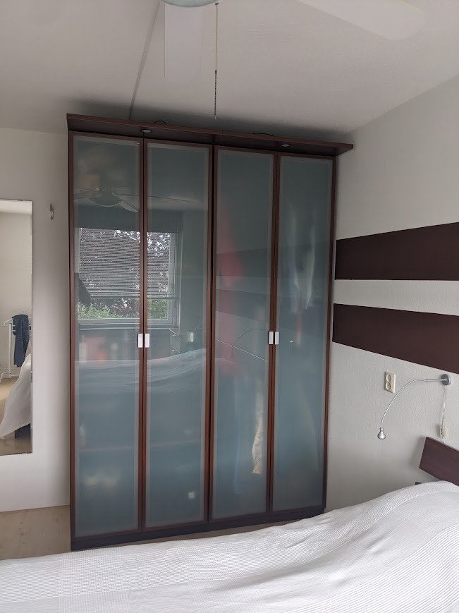 2x kledingkast Ikea, serie Hopen, 236x80x60 cm, donkerbruin, Huis en Inrichting, Kasten | Kledingkasten, Ophalen, Met deur(en)
