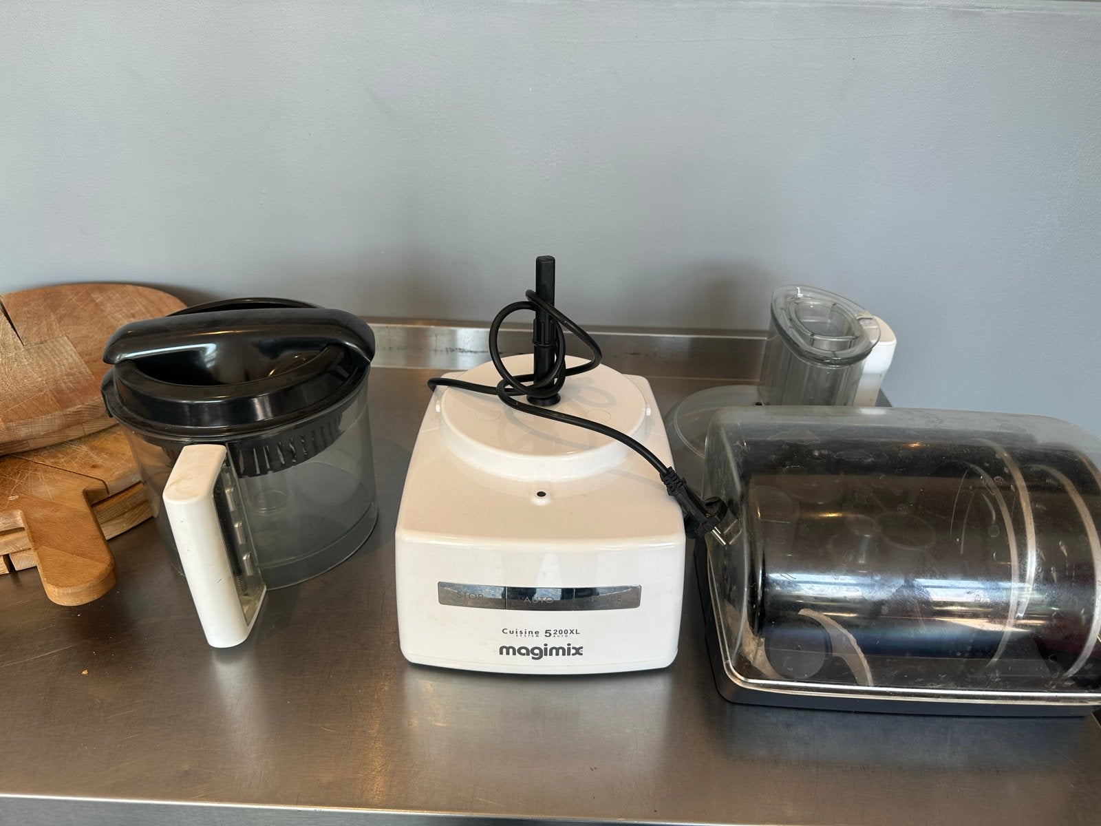 Magimix Cuisine 5200XL Foodprocessor - Wit, 3 tot 4 liter, Ophalen of Verzenden, Gebruikt, 3 snelheden of meer