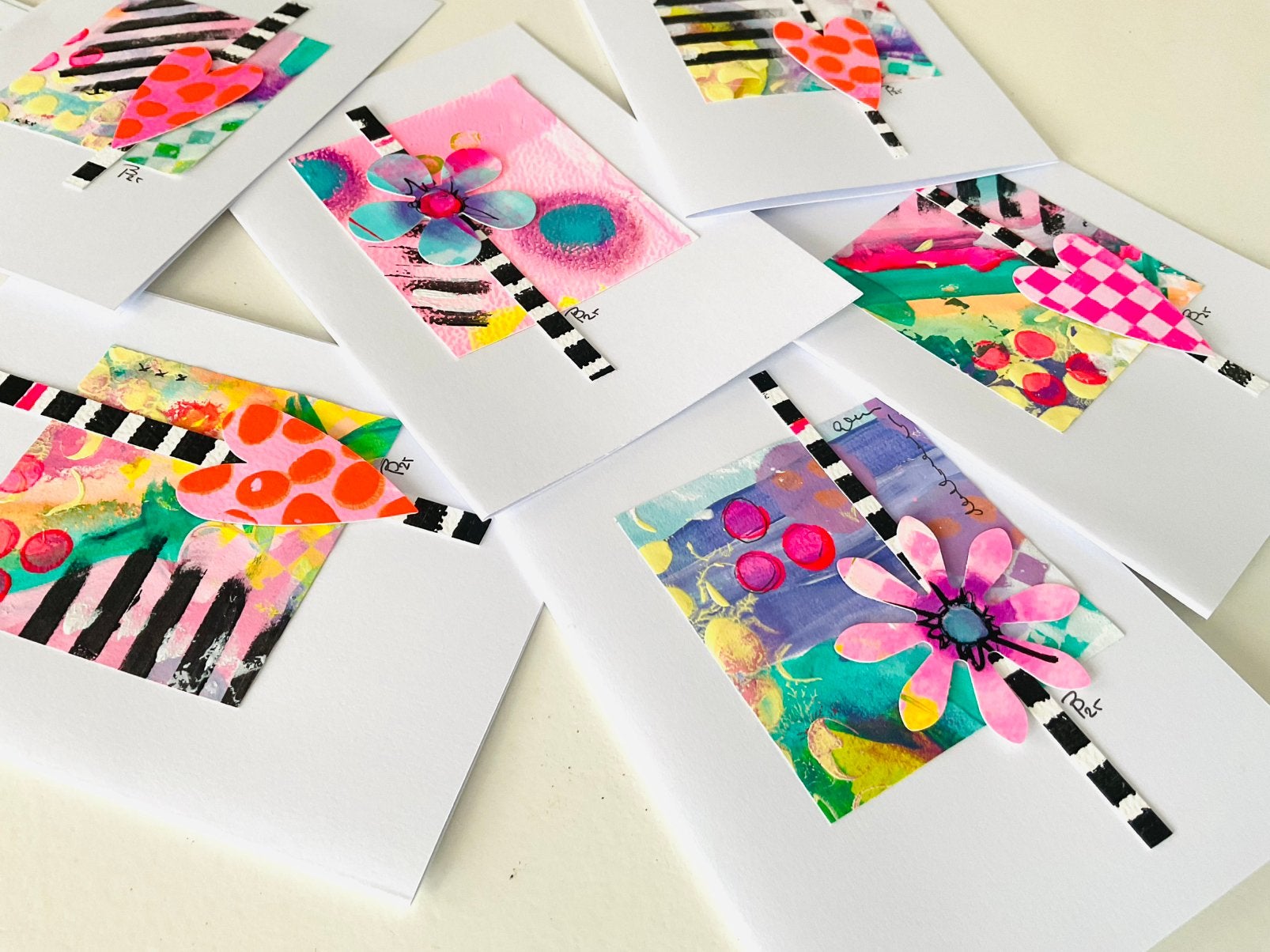 Set 6 artistieke wenskaarten fb art set F, Ophalen of Verzenden, Nieuw
