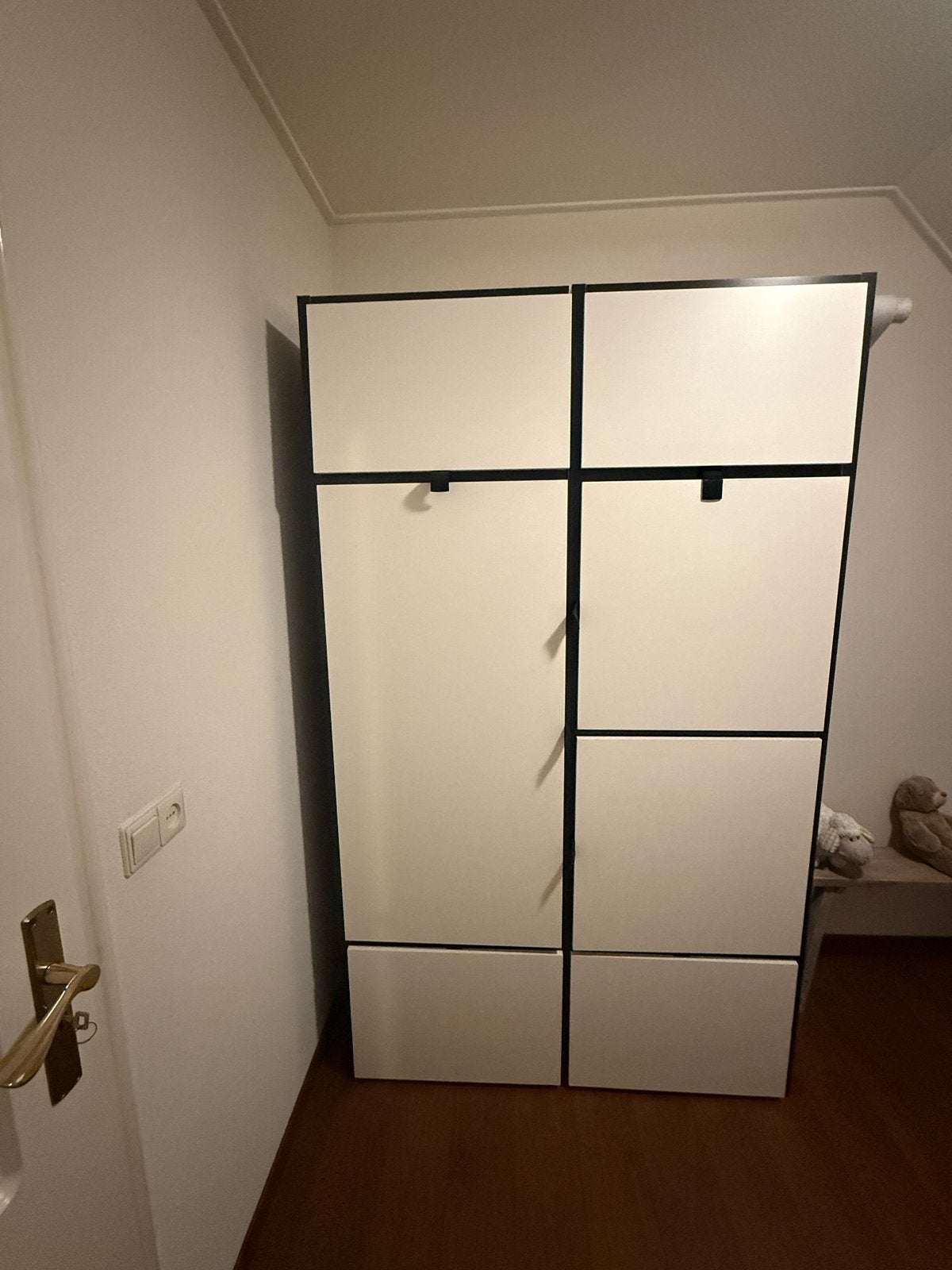 Moderne kledingkast met veel opbergruimte, Ophalen, Overige materialen, 100 tot 150 cm, 200 cm of meer