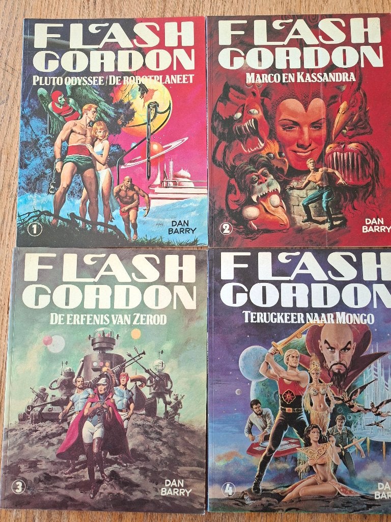 Flash Gordon compleet 1/4 Oberon Dan Barry ook los te koop, Boeken, Gelezen, Dan Barry, Complete serie of reeks, Ophalen of Verzenden