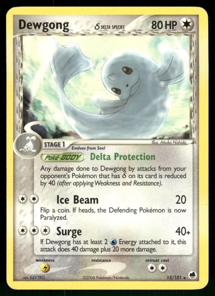 Dewgong δ 15/101 - Dragon Frontiers (EX), Verzenden, Gebruikt