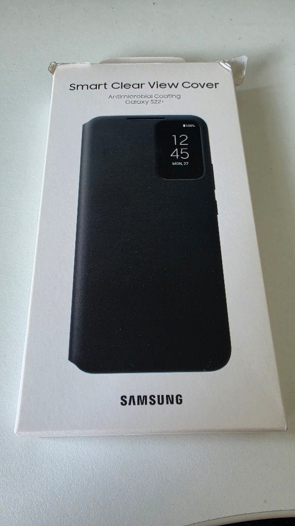 Nieuw in doos: Originele Samsung Clear View Cover S22+, Ophalen of Verzenden, Nieuw, Overige modellen, Flipcase