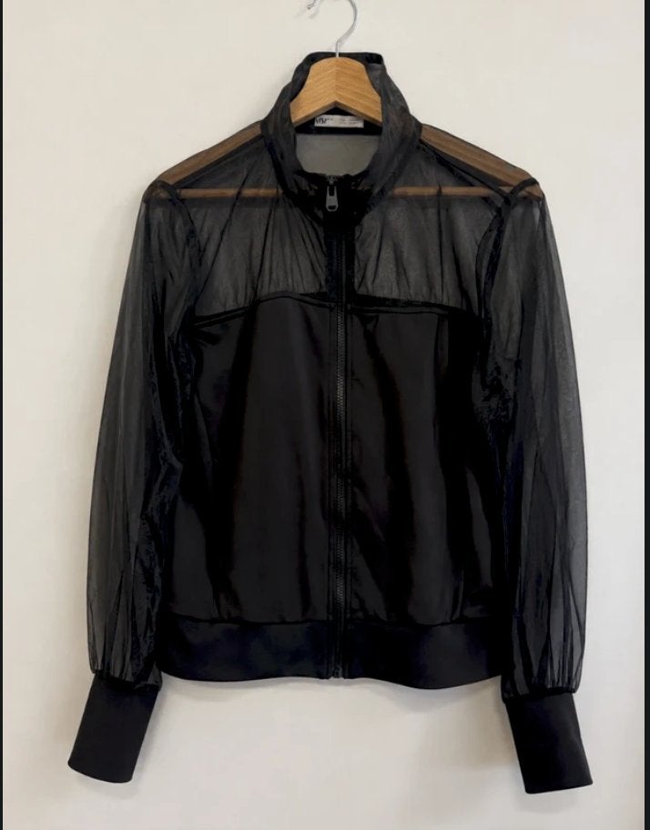 zara short zip shirt vest L, Ophalen of Verzenden, Zo goed als nieuw