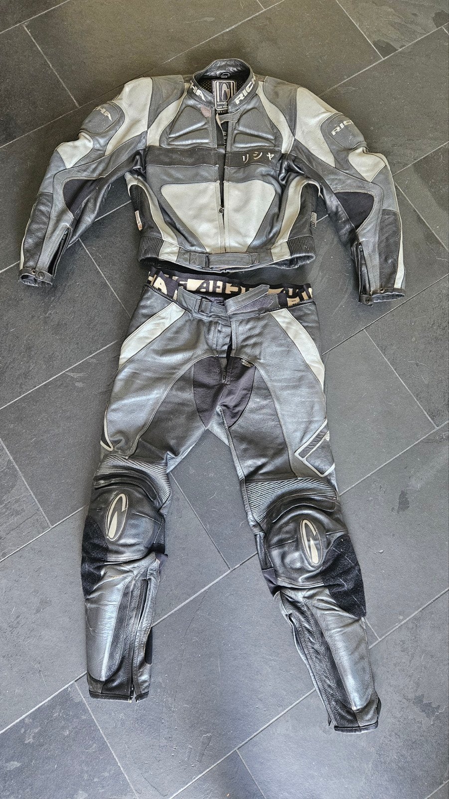 RICHA motorpak grijs/zwart, Motoren, Ophalen of Verzenden