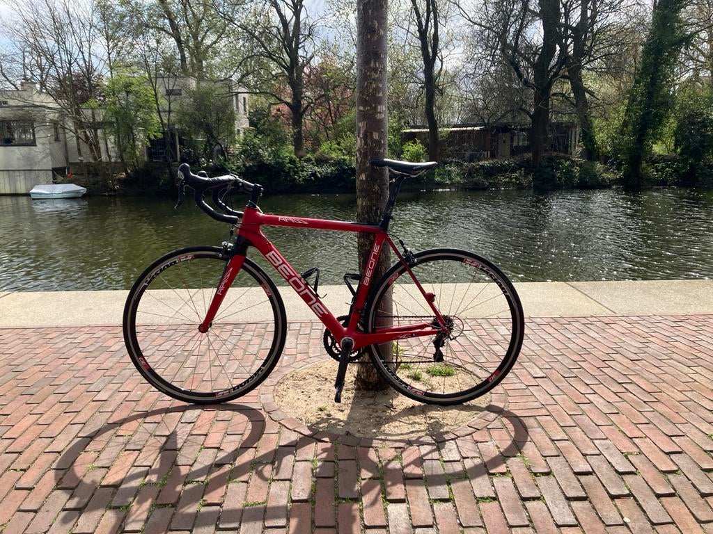 Rode Raket! Snelle Carbon BeOne Racefiets, Fietsen en Brommers, Fietsen | Racefietsen, 28 inch, Gebruikt, Carbon, Heren