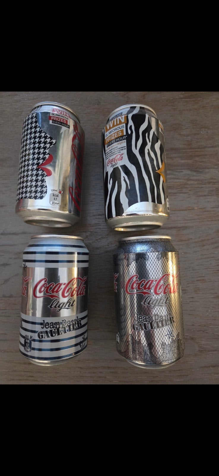 Verzameling Coca-Cola Light Jean Paul Gaultier blikken, Ophalen of Verzenden, Nieuw, Overige merken