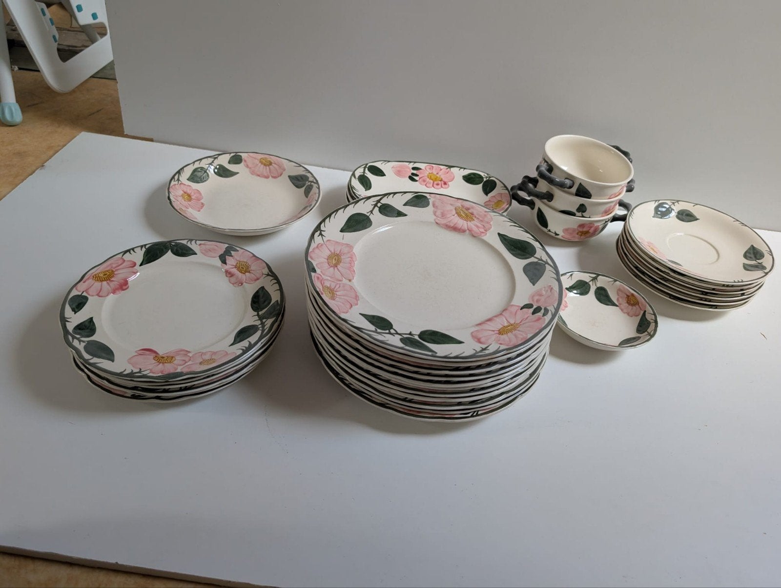 Villeroy & Boch Wild Rose servies - Compleet servies, Gebruikt, Villeroy & Boch, Vintage, Ophalen of Verzenden