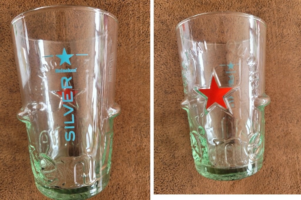 MERK BIER GLAZEN, Ophalen of Verzenden, Zo goed als nieuw, Glas of Glazen, Overige merken