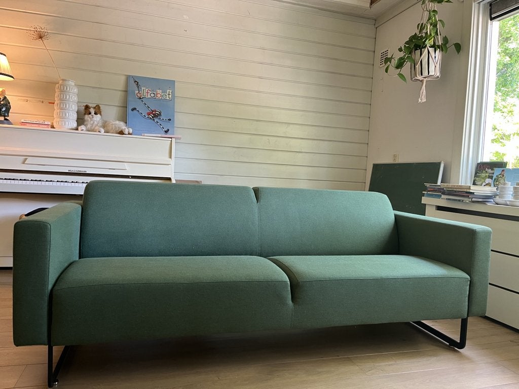 Artifort Mare groen 3 zits bank - 205 cm breed, Ophalen, Modern en strak, Driepersoons, 75 tot 100 cm