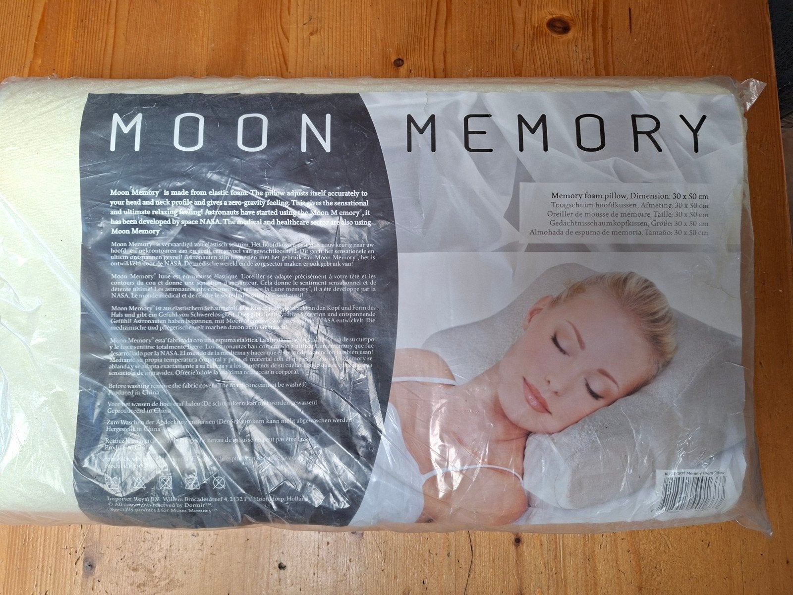 Nieuw Moon Memory traagschuim kussen 30x50 cm, Schuim, Nieuw, Ophalen of Verzenden, Overige merken