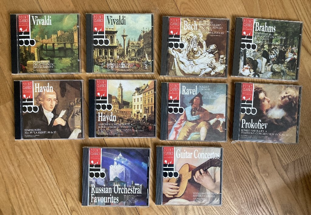 Serie 10 klassieke CD's van Point Classics, Ophalen of Verzenden, Classicisme, Zo goed als nieuw, Overige typen