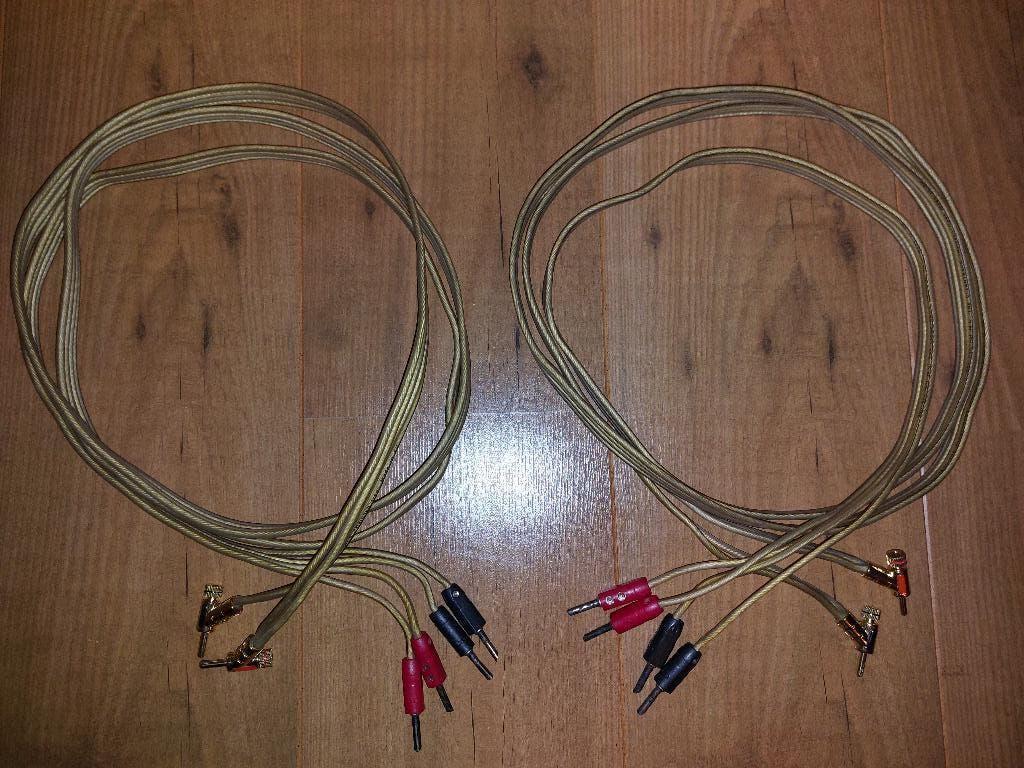 Set Van den Hul M.C The Cleartrack luidsprekerkabels bi-wire, Ophalen of Verzenden, Zo goed als nieuw, 2 tot 5 meter, Luidsprekerkabel