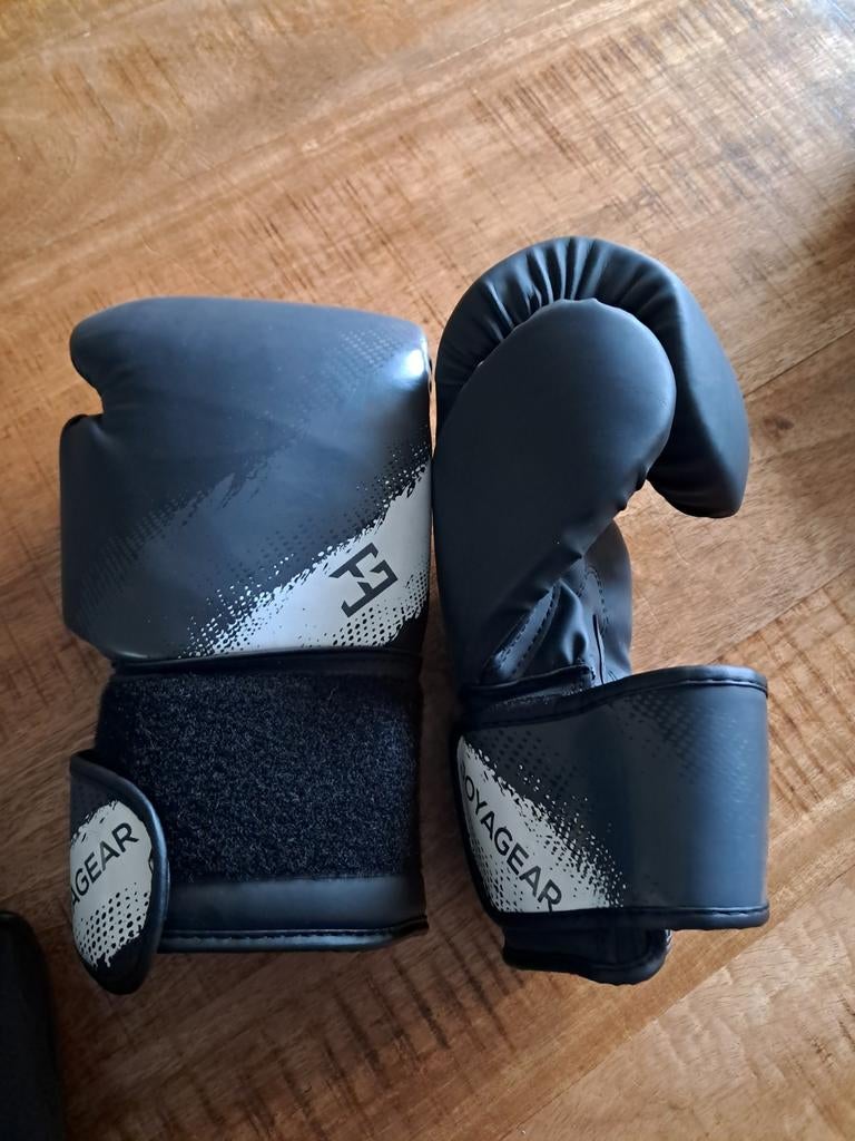 Bokshandschoenen en scheenbeschermers maat L, Ophalen, Overige, Vechtsportbescherming, Maat L