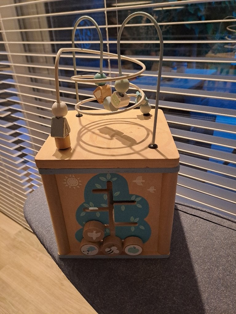 Houten speelgoed, Ophalen, Gebruikt