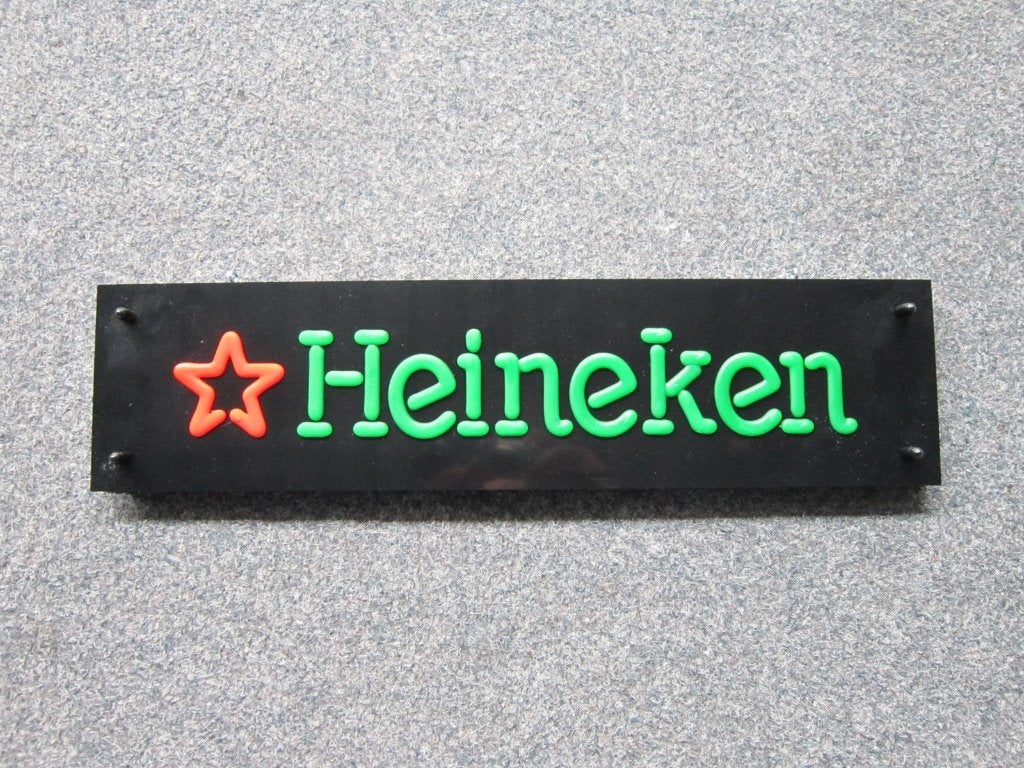HEINEKEN BIER LED LICHTRECLAME, Verzamelen, Biermerken, Ophalen, Zo goed als nieuw, Overige typen, Heineken