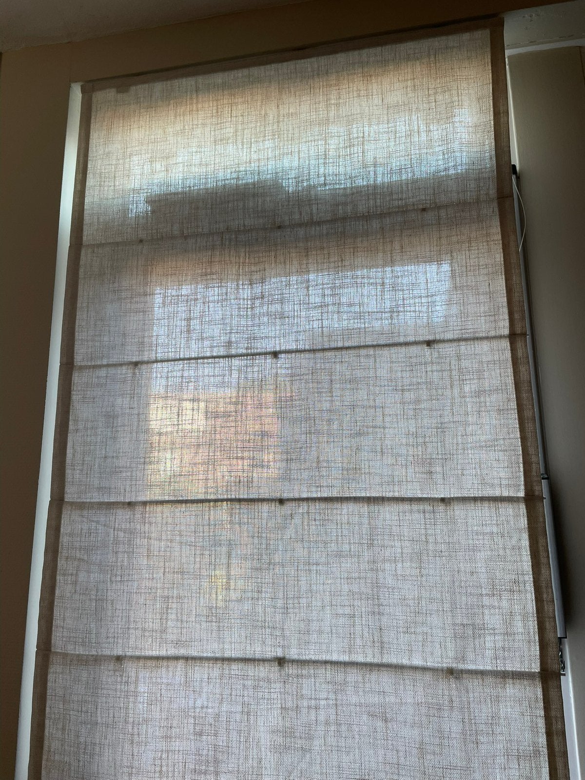 Zandkleurig Vouwgordijn - Lichtdoorlatend (80x180 cm), Ophalen, Overige materialen, Overige merken, 180 cm