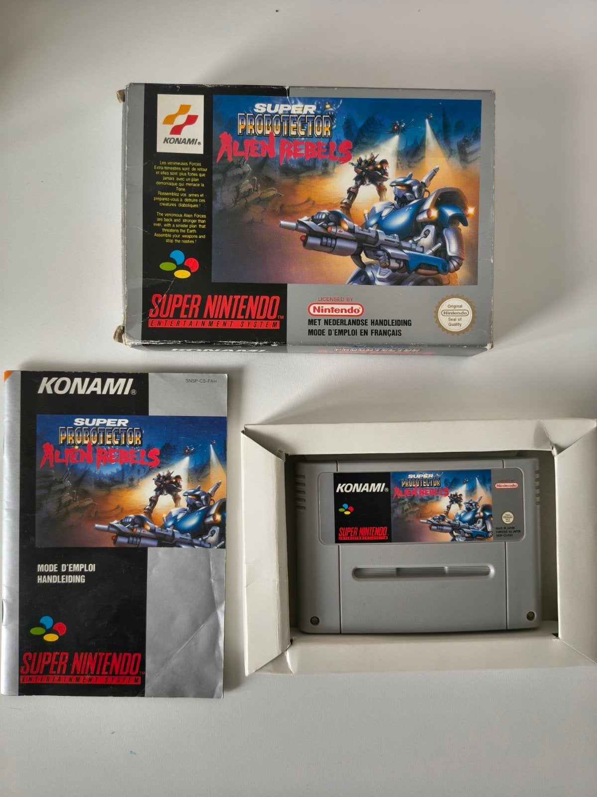 Super Probotector: Alien Rebels (SNES), Shooter, 2 spelers, Ophalen of Verzenden, Zo goed als nieuw