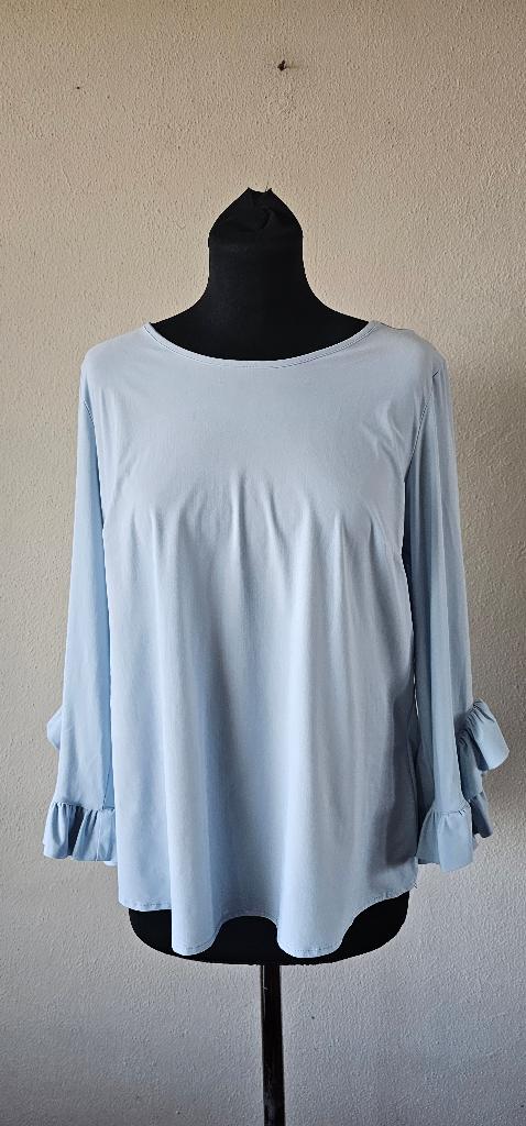 blauw travelstof top van studio anneloes maat L (28325), Maat 38/40 (M), Blauw, Ophalen of Verzenden, Zo goed als nieuw