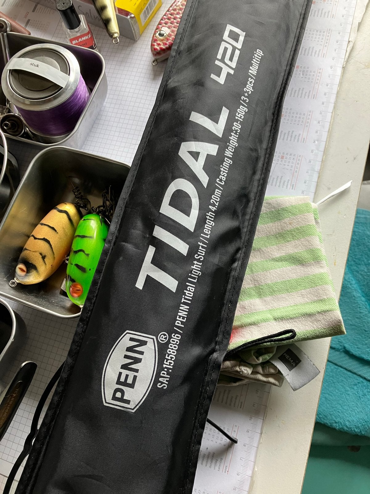 Penn Tidal 420 30-150g Light Surf Multi-tip - nieuw!, Watersport en Boten, Ophalen of Verzenden, Nieuw, Werphengel