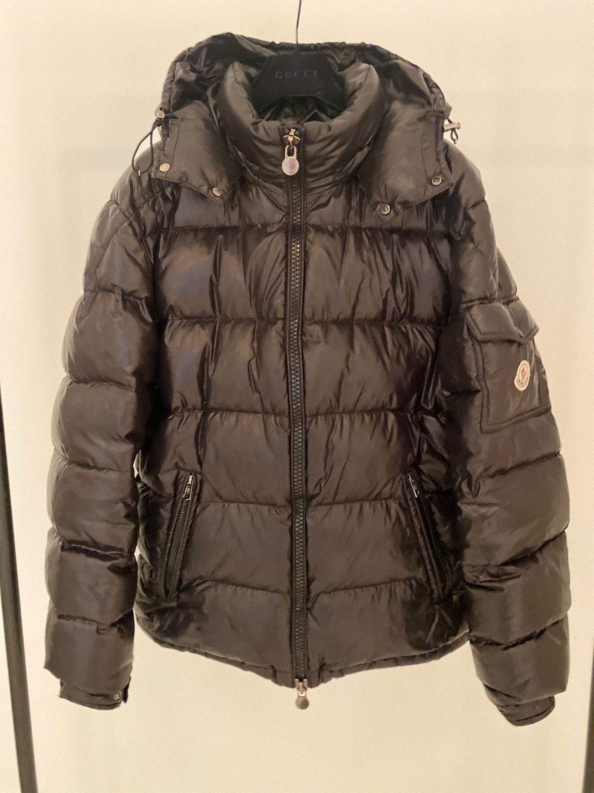 Moncler Maya Jas Maat 3 - Zwart, Ophalen of Verzenden, Zo goed als nieuw, Maat 48/50 (M), Zwart