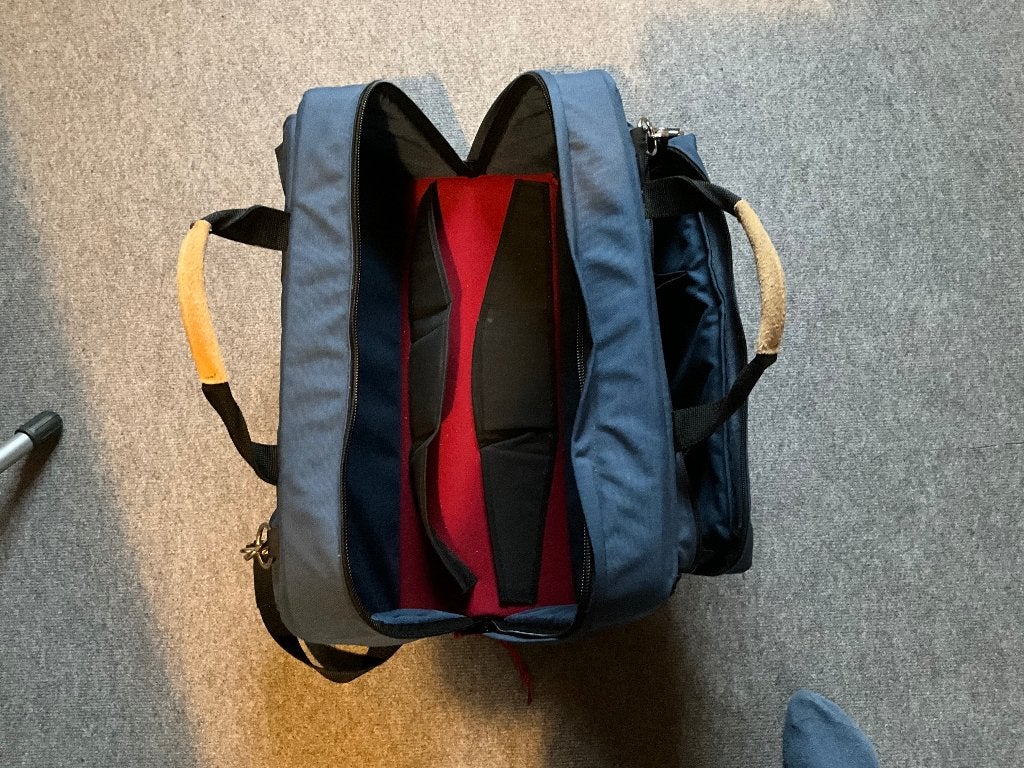 Porta Brace cameratas - Blauw, zo goed als nieuw, Audio, Tv en Foto, Overige merken, Ophalen of Verzenden, Zo goed als nieuw, Schoudertas
