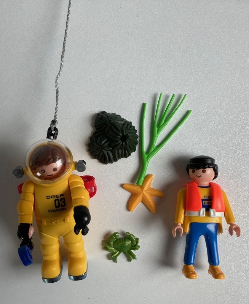 playmobil 4479 diepzeeduiker, Gebruikt, Complete set, Ophalen of Verzenden, Figuren