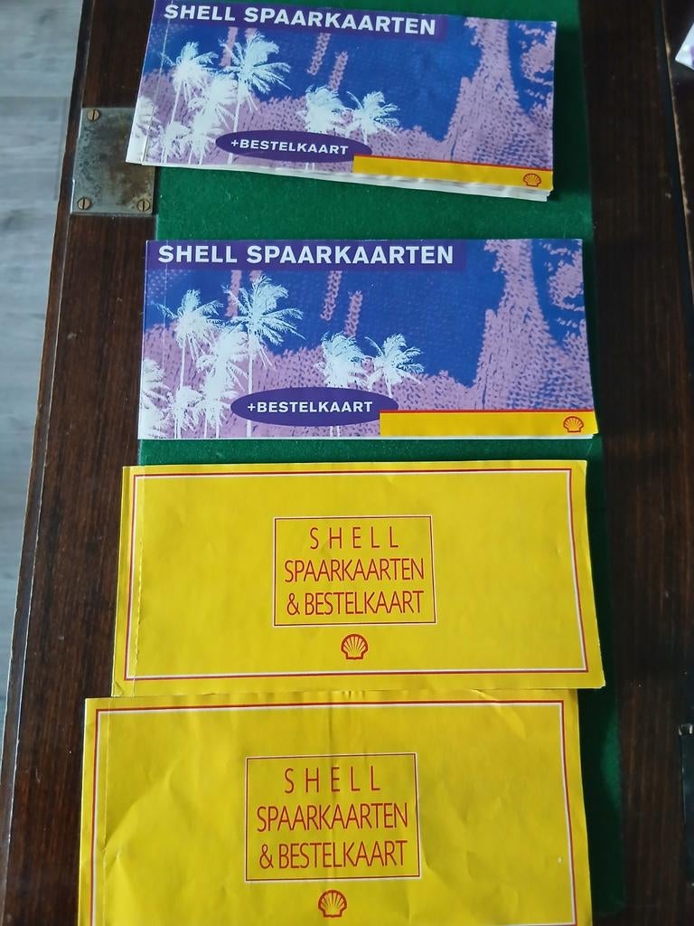 Vintage set Shell spaarkaarten voor de verzamelaar, Verzamelen, Merken en Reclamevoorwerpen, Ophalen of Verzenden