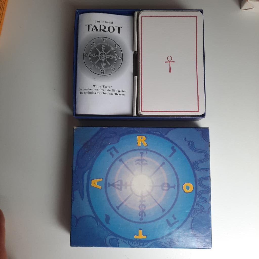 Tarot box vintage Jan de Graaf tarotkaarten kaarten esoterie, Verzenden, Zo goed als nieuw, Tarot of Kaarten leggen, Overige typen