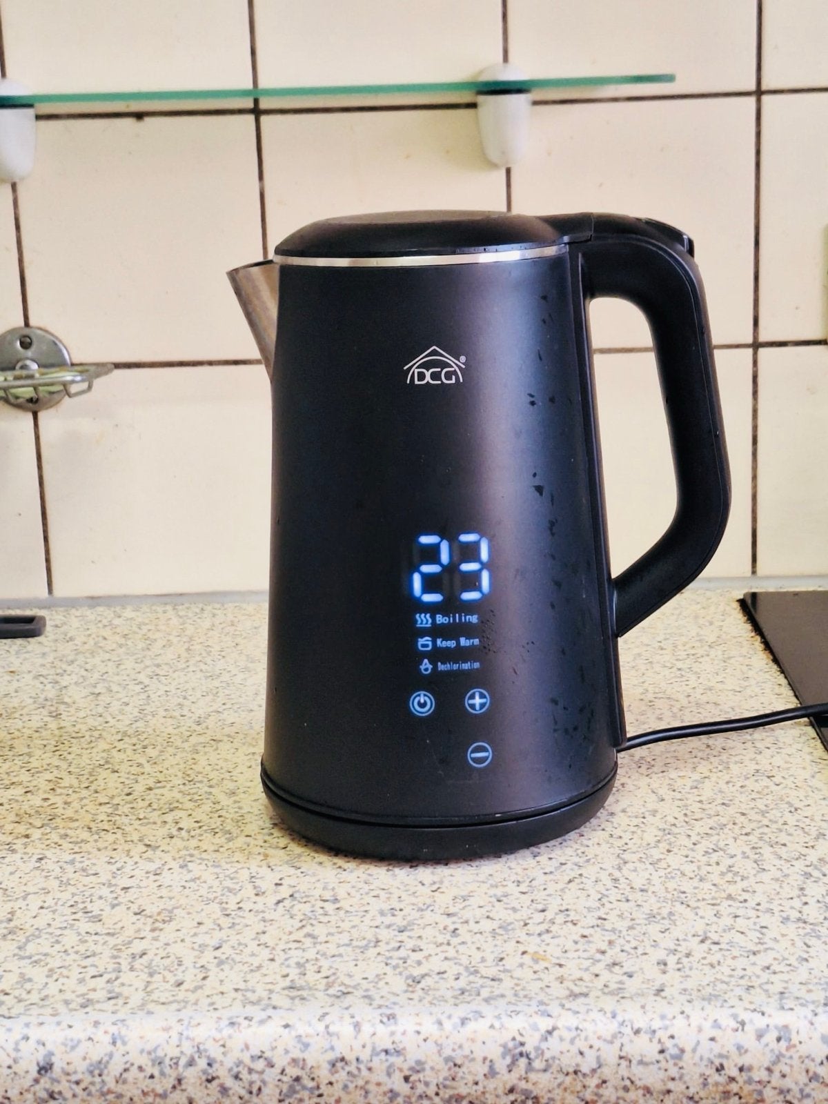 Fritel WK 2595 Waterkoker met digitaal touch-display, 1 tot 2 liter, Ophalen of Verzenden, Gebruikt