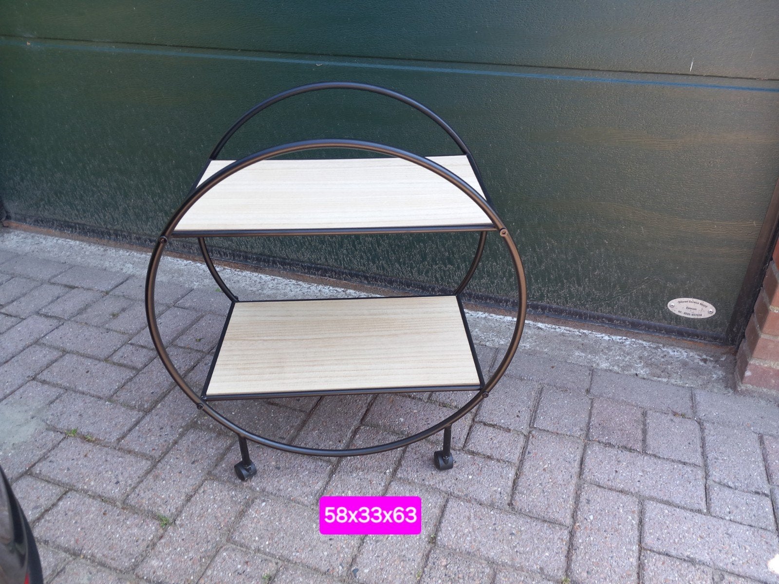 Nieuw Bijzettafel met wielen - Modern design, Huis en Inrichting, Ophalen, Metaal of Aluminium, Nieuw, 55 tot 75 cm