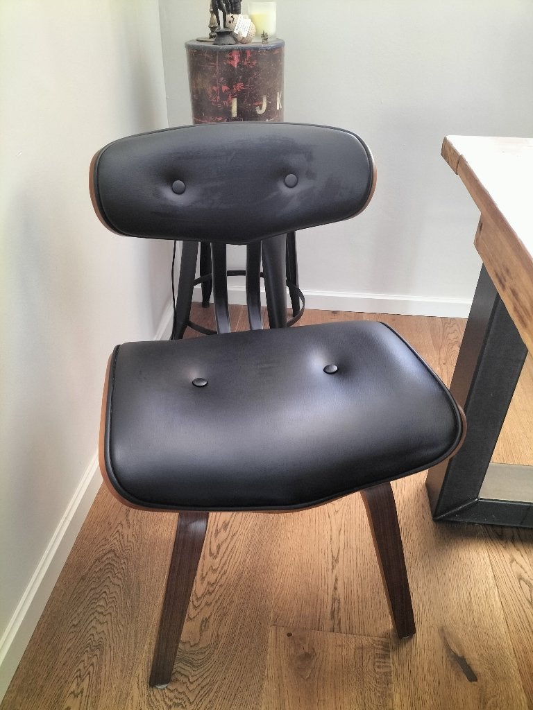 Eetkamerstoel Dutchbone te koop 2 stuks, Huis en Inrichting, Ophalen, Gebruikt, Twee, Zwart
