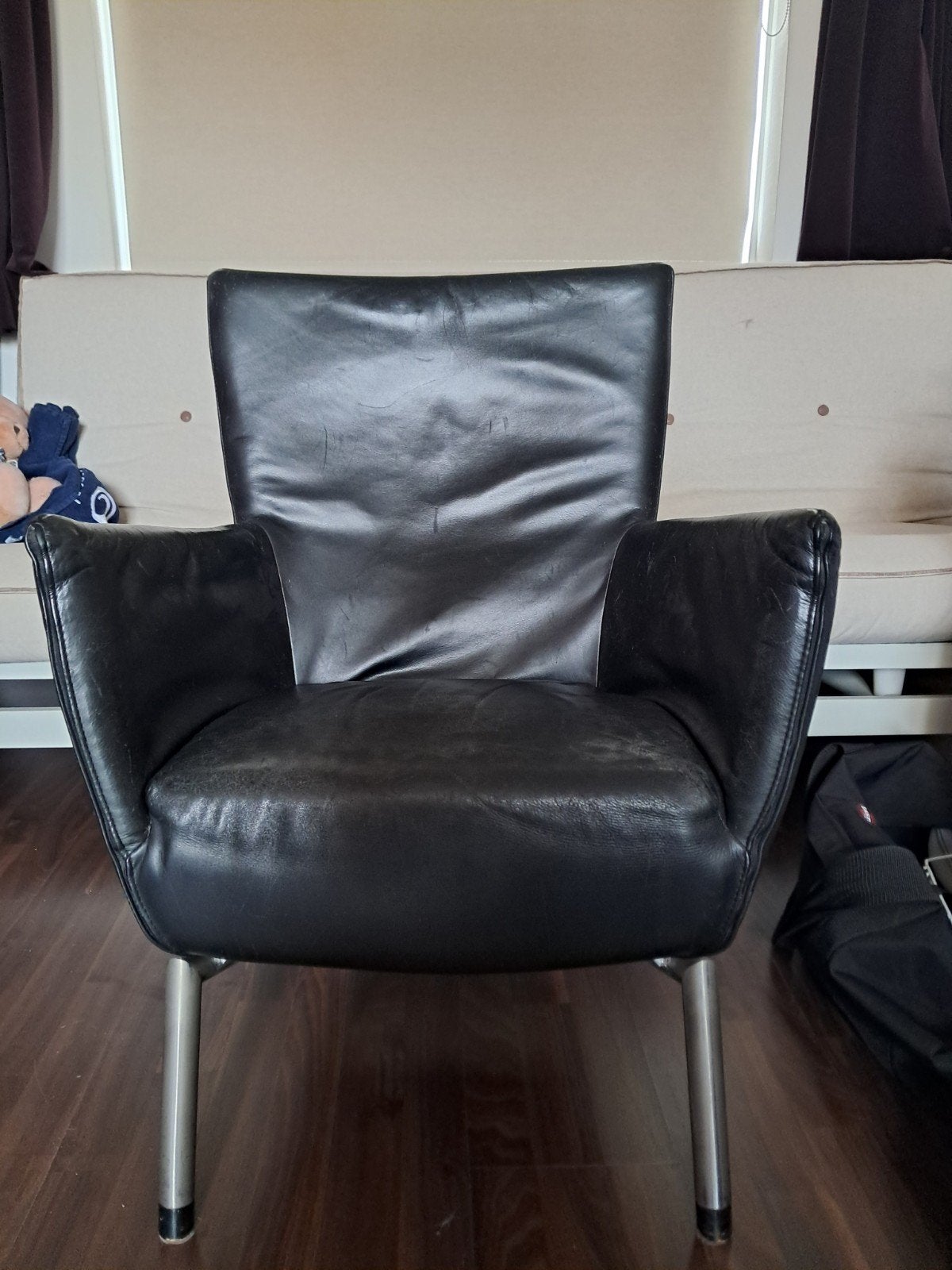 2 design fauteuils Label model Foxx9, Huis en Inrichting, Fauteuils, Ophalen, Modern design, Gebruikt, Minder dan 75 cm