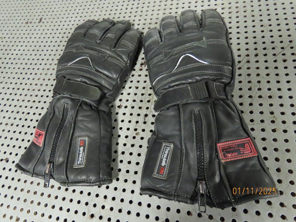 Paar motorhandschoenen zwart leder Hipora Handschoenen, Ophalen of Verzenden, Hipora, Hipora, Handschoenen