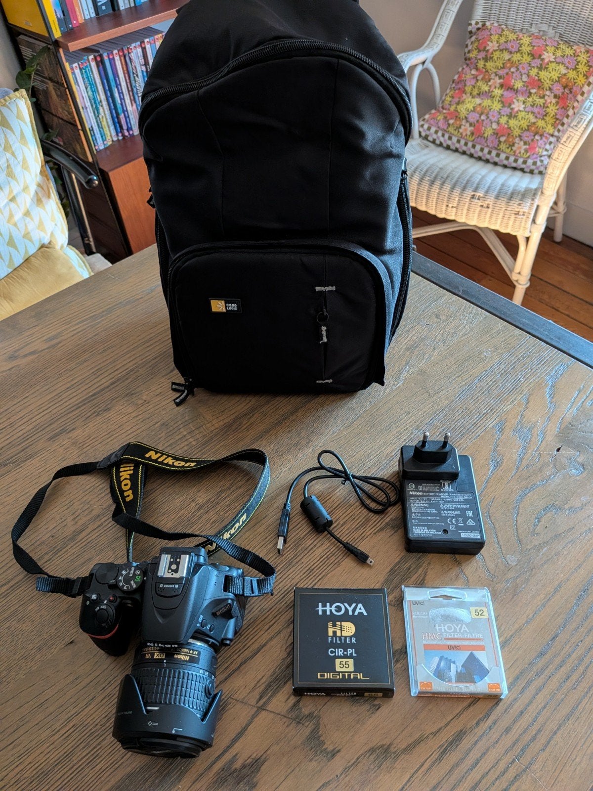 Nikon D5500 SLR plus extras, Audio, Tv en Foto, Fotocamera's Digitaal, Ophalen, Zo goed als nieuw, Nikon, 8 keer of meer