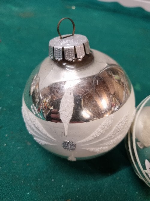 kerstballen bewerkt groot vintage zilver,[a852], Ophalen of Verzenden, 'T Olde Gre-j, Info@toldegrej.nl, Endepoelstraat 20f Didam