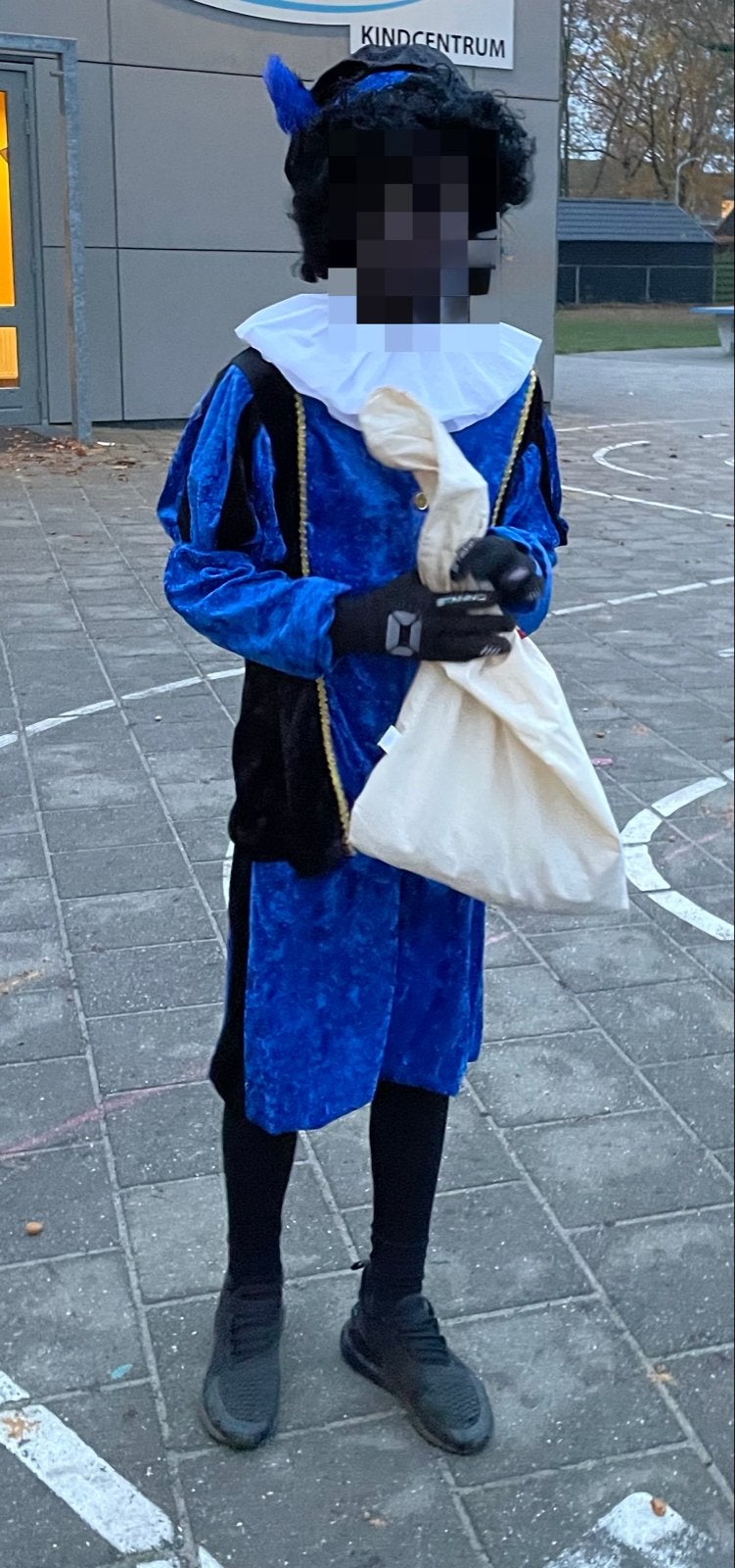 Pietenpak blauw maat 176, Ophalen of Verzenden, Zo goed als nieuw, 170 of groter, Jongen of Meisje