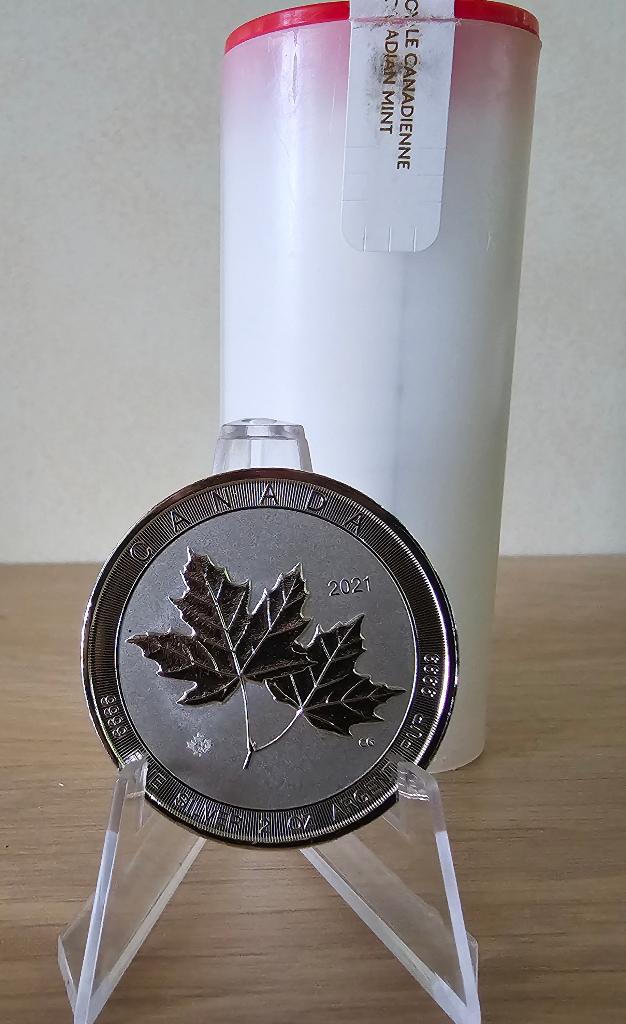 Maple leaf Twin leaf 2 oz .999 zilveren munt, Ophalen of Verzenden, Zilver