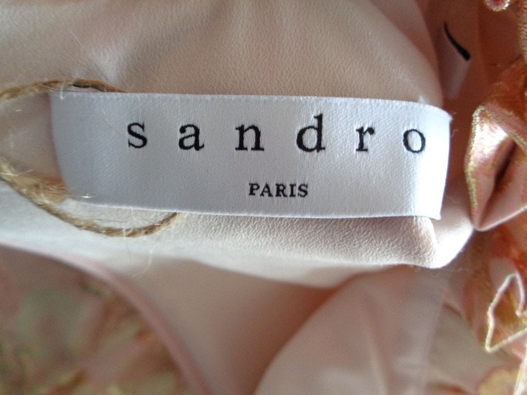 Sandro gouden jurk - mini dress maat 2 (36/38) Nieuw, Kleding | Dames, Overige kleuren, Sandro, Nieuw, Ophalen of Verzenden