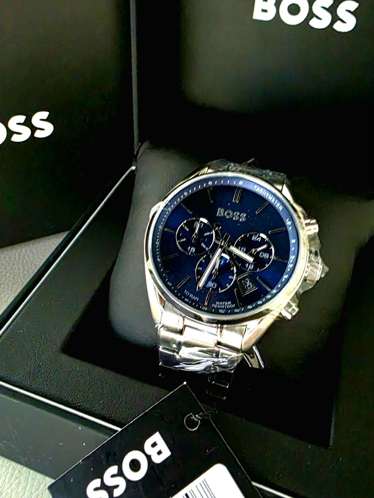HUGO BOSS HB1513818 CHAMPION collectie herenhorloge NIEUW, Overige merken, Staal, Staal, Polshorloge