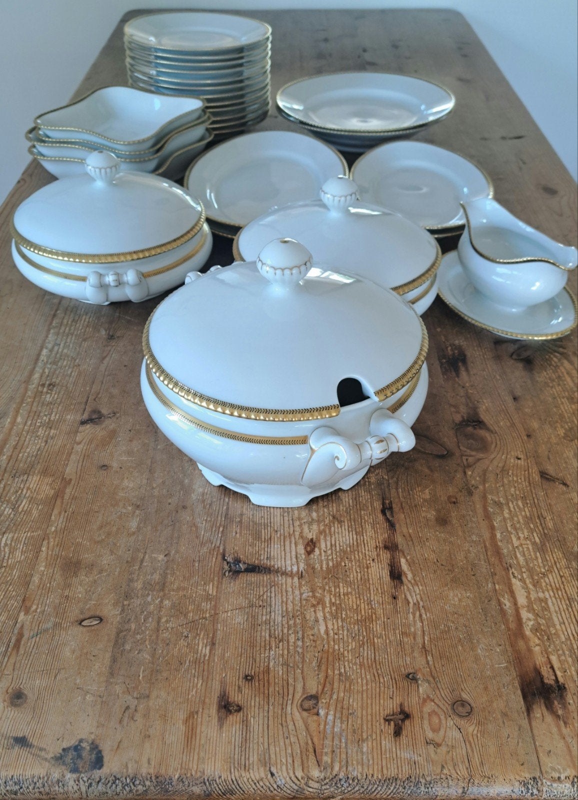 Exclusief antiek servies 9 delig, Ophalen