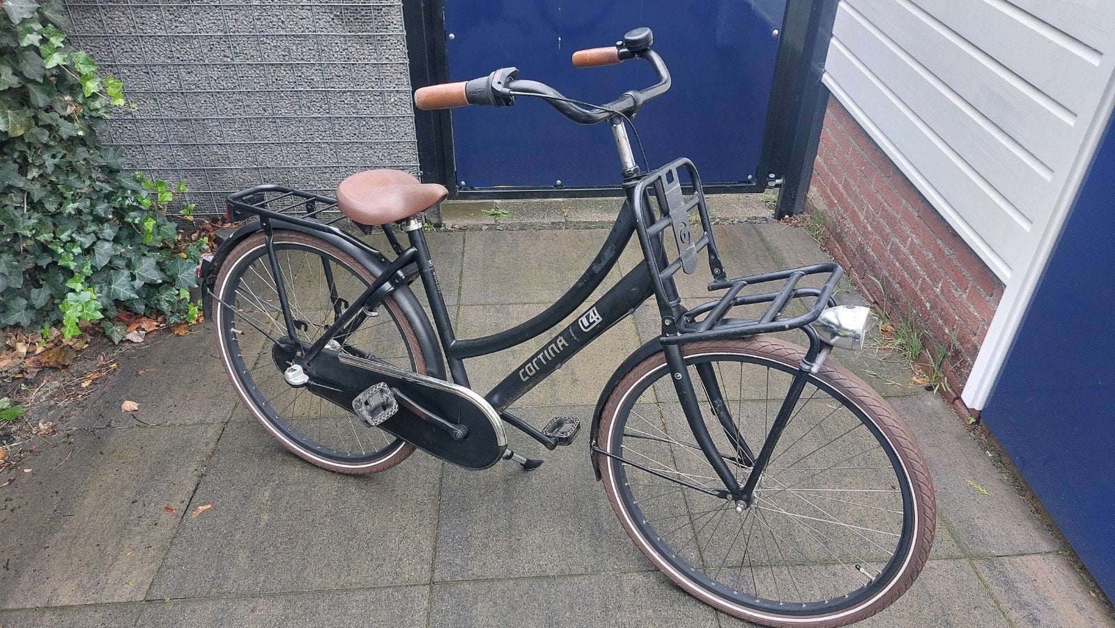 Cortina U4 transporter meisjesfiets zwart 26 inch, Ophalen, Terugtraprem, Gebruikt, Cortina U4 transportfiets