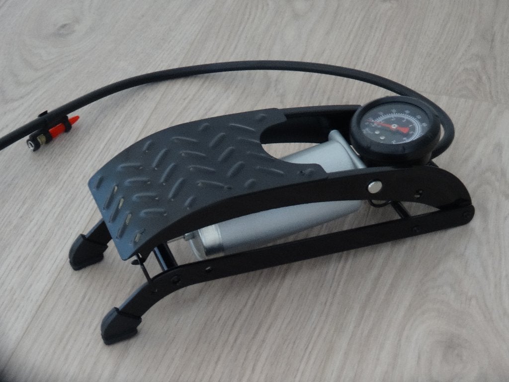 Premium voetpomp met enkele cilinder en manometer, nieuw, Ophalen of Verzenden, Nieuw
