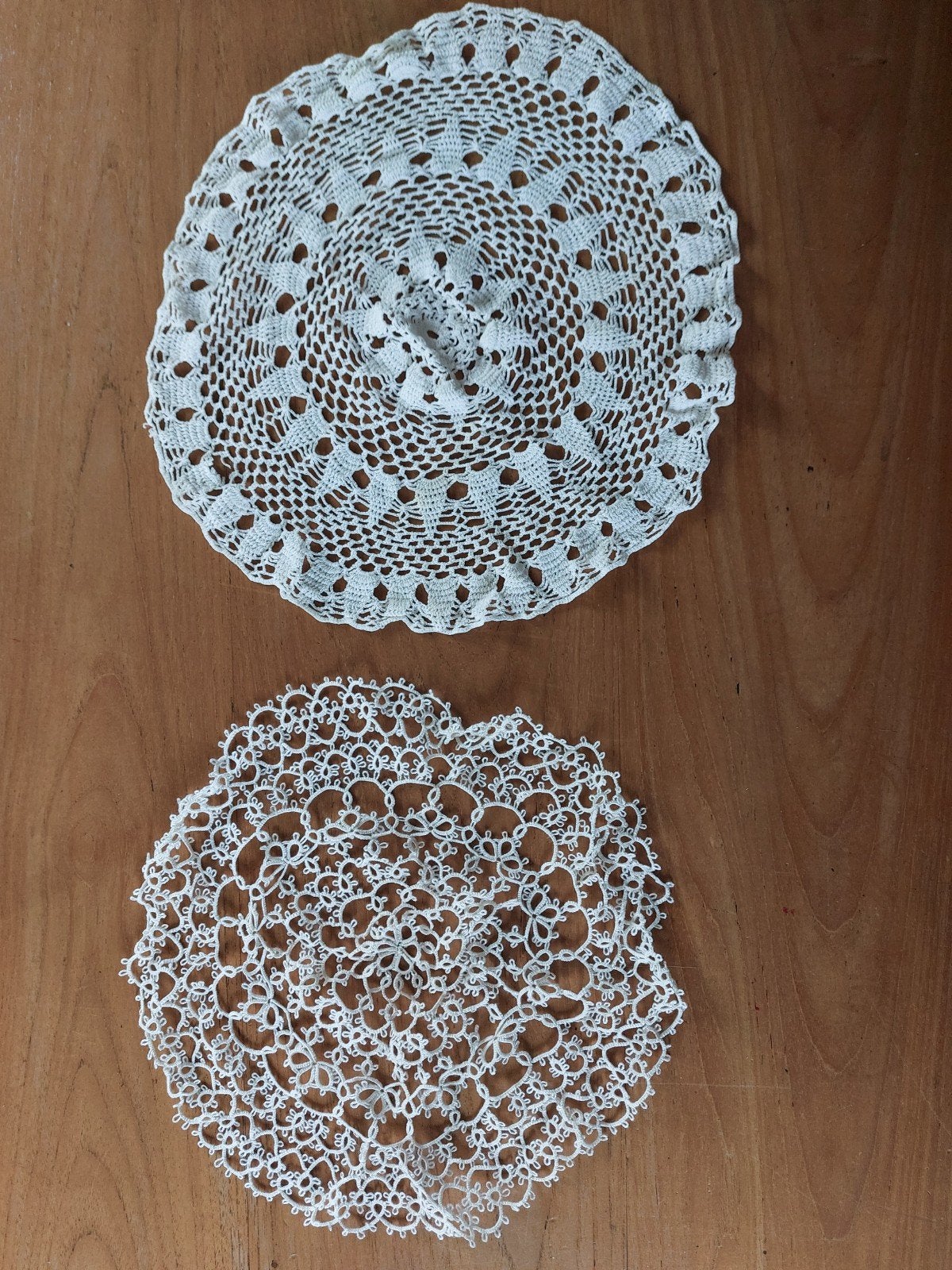 Vintage Handgemaakte Gehaakte Tafelkleedjes - 30cm, Antiek en Kunst, Ophalen of Verzenden
